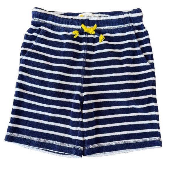 Boden Other - MINI BODEN Toweling Shorts Boys 7 7Y 122cm Blue White Striped Terry Cloth Short